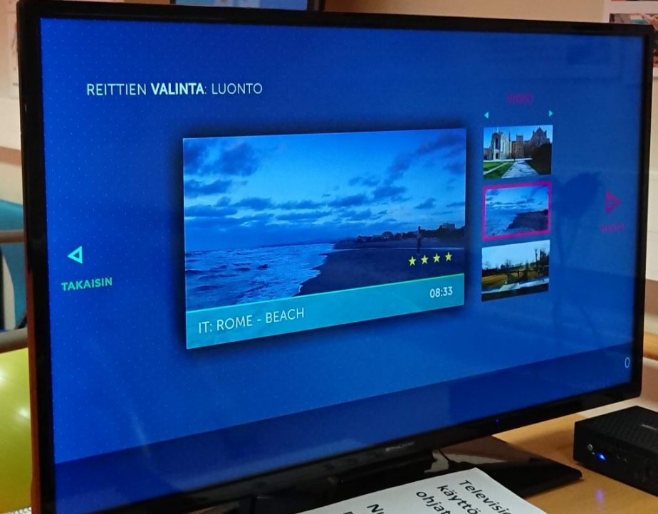 Virtual routes on a screen